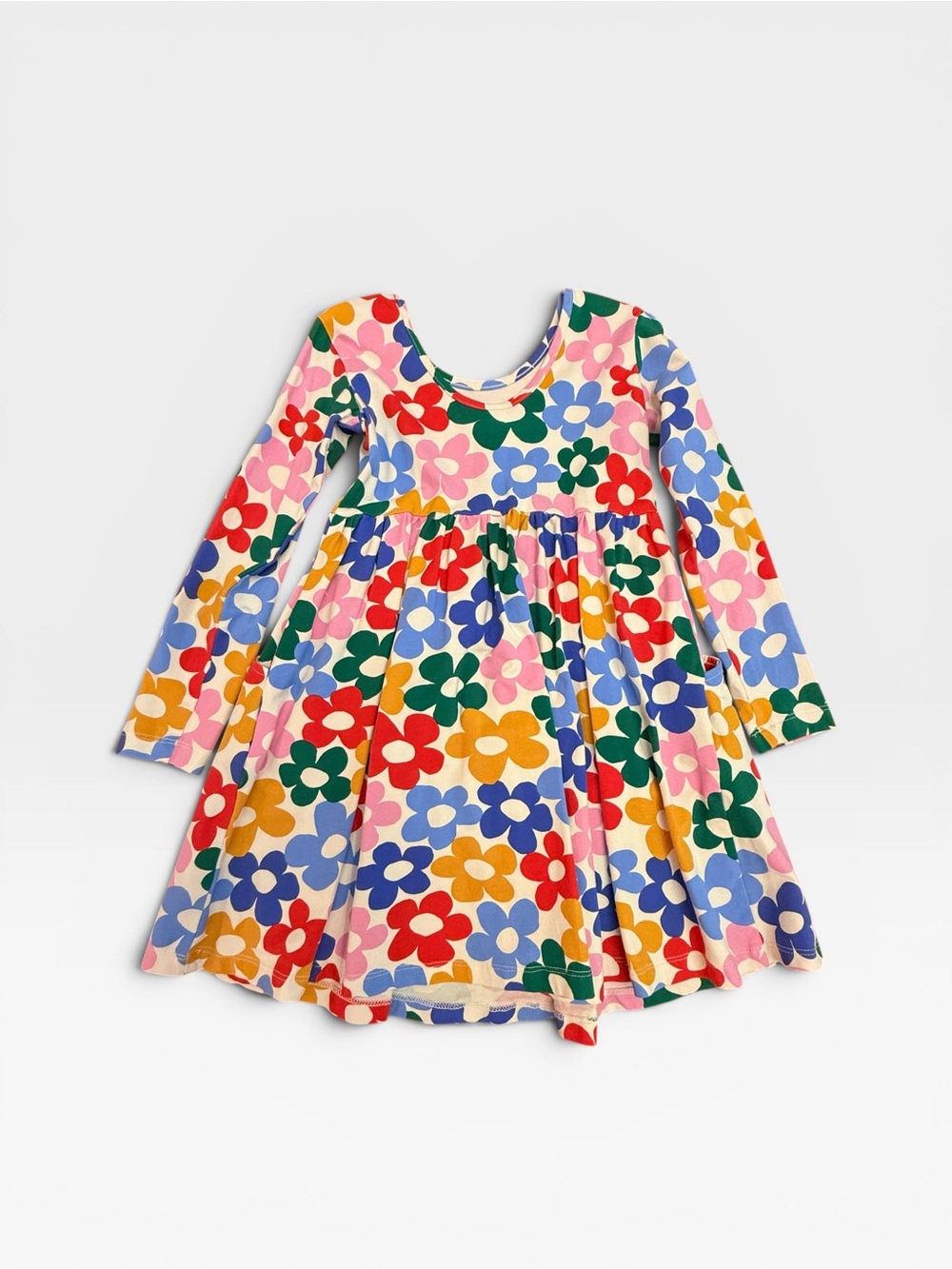 Hanna Andersson Multicolor Floral Top - Red, Blue, Yellow, Green, Pink - Picture 2 of 3